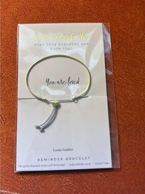 Gold 'You Are Loved' Reminder Bracelet